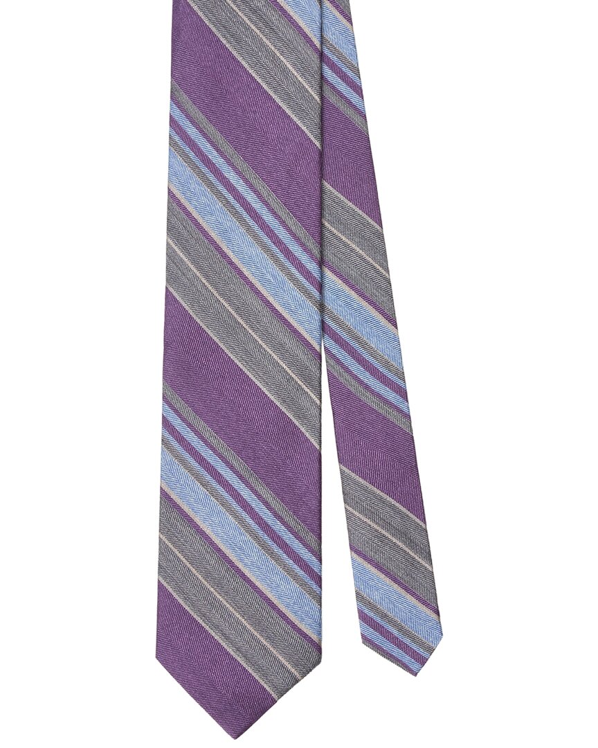 Robert Talbott Robert Talbott Silk Large Multi Repp Necktie