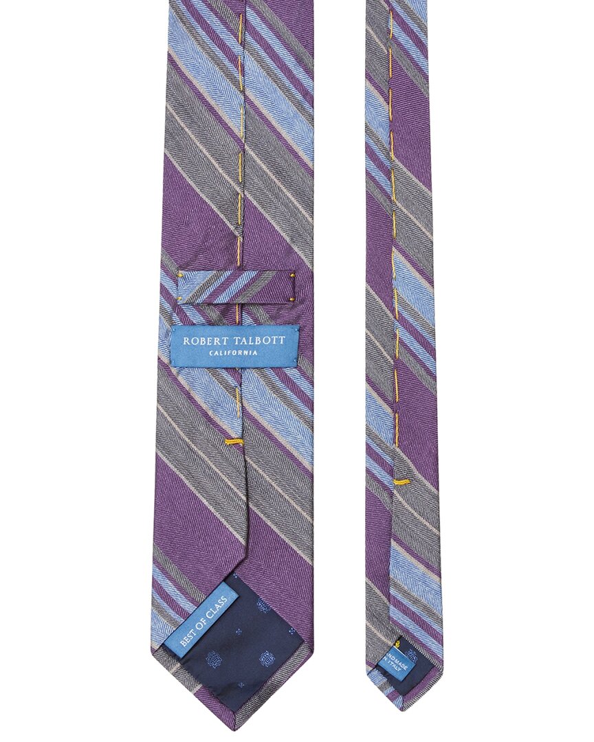 Robert Talbott Robert Talbott Silk Large Multi Repp Necktie