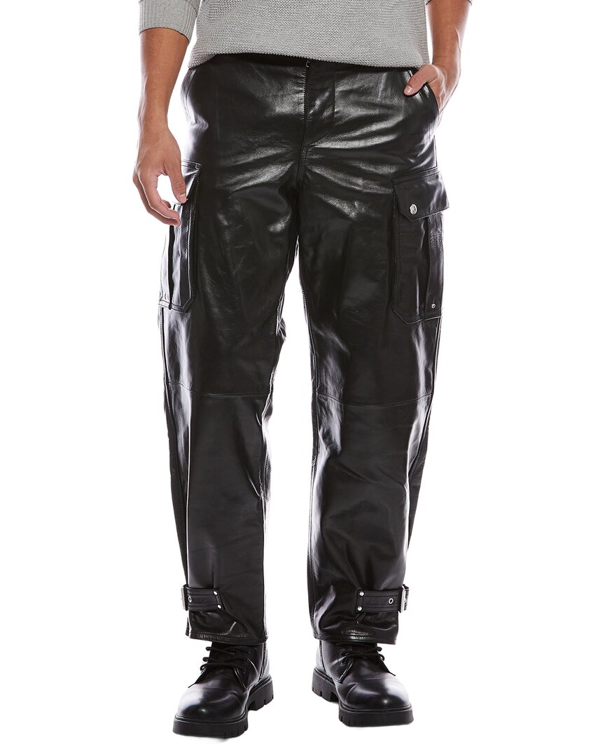 Alexander Mcqueen Leather Cargo Pant