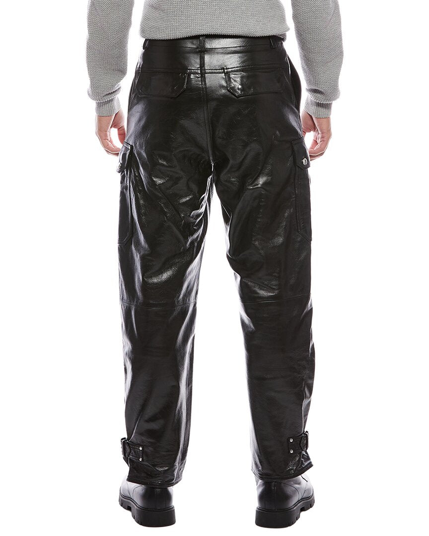 Alexander Mcqueen Leather Cargo Pant