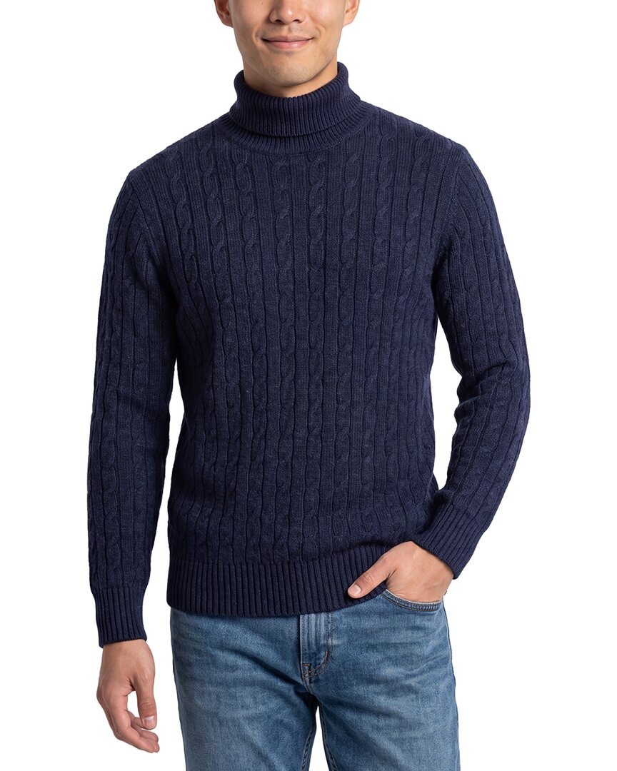 N.Peal Berwick Cable 100% Cashmere Roll Neck Sweater