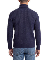 N.Peal Berwick Cable 100% Cashmere Roll Neck Sweater