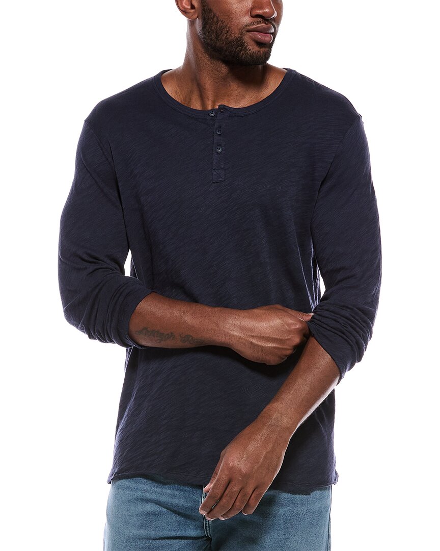 ATM Anthony Thomas Melillo Atm Anthony Thomas Melillo Slub Jersey Destroyed Henley