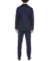 Brunello Cucinelli 2Pc Wool & Cashmere-Blend Suit With Pleated Pant