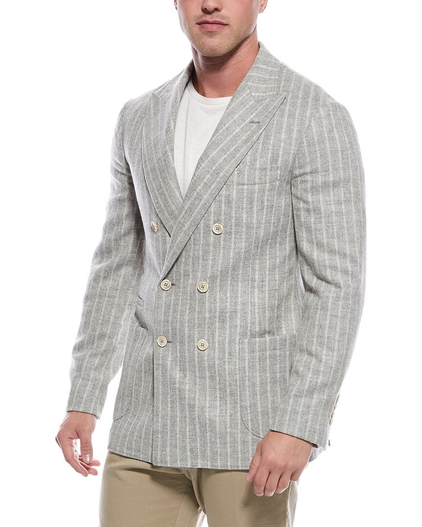 Brunello Cucinelli Alpaca & Wool-Blend Blazer