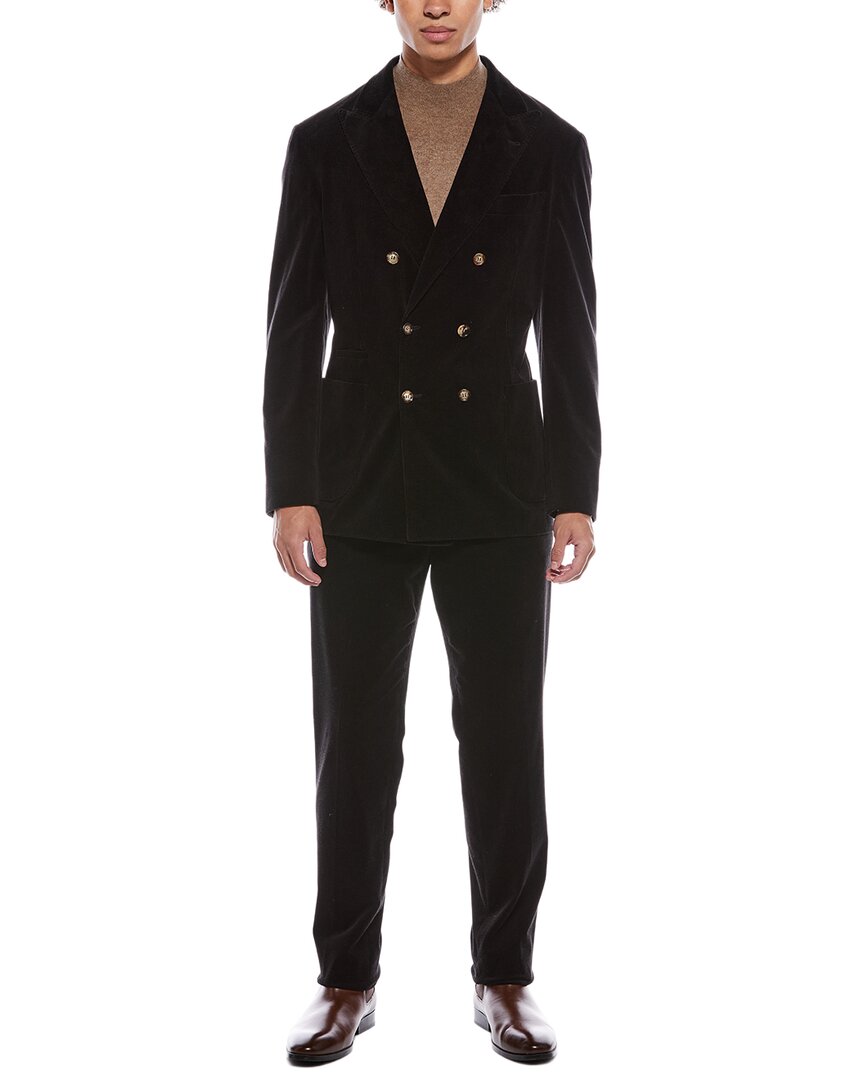 Brunello Cucinelli 2Pc Cashmere-Blend Suit With Pleated Pant