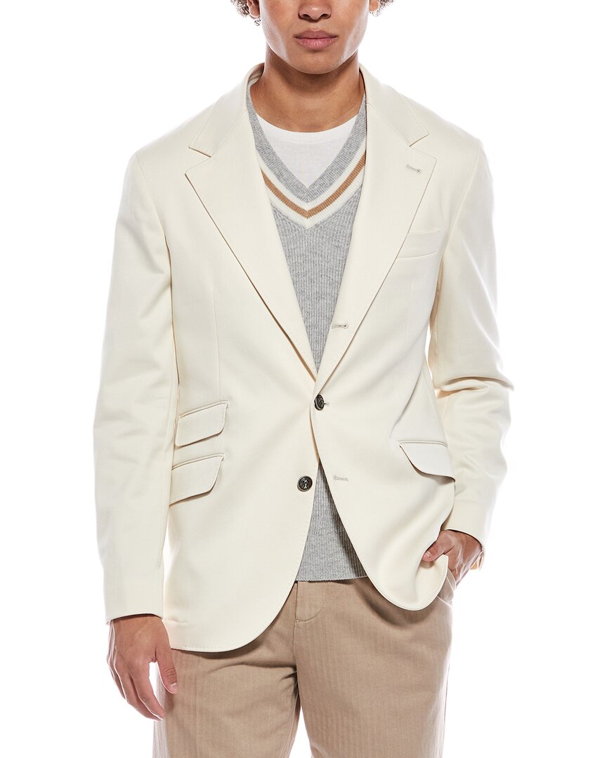 Brunello Cucinelli Cashmere-Blend Twill Blazer