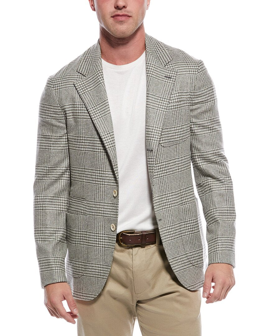 Brunello Cucinelli Wool, Silk & Cashmere-Blend Blazer