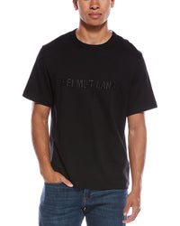 Helmut Lang Logo Heavy Knit T-Shirt Black