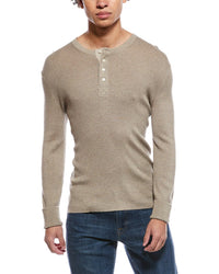 Simkhai Hezekiah Silk & Cashmere-Blend Henley Shirt