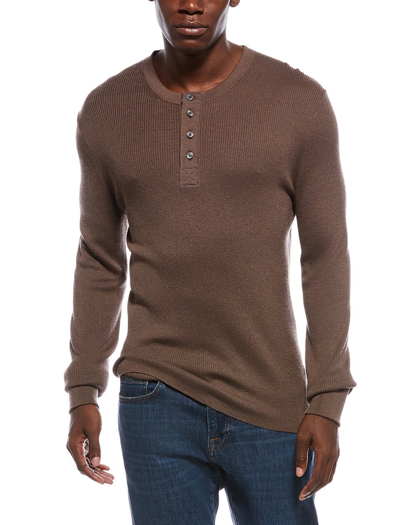 Simkhai Hezekiah Silk & Cashmere-Blend Henley Shirt