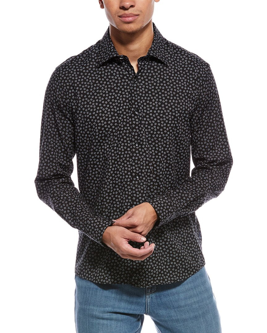 Stone Rose Stretch Print Shirt