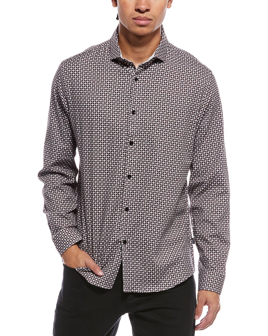 Stone Rose Stretch Print Shirt