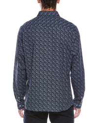Stone Rose Stretch Print Shirt