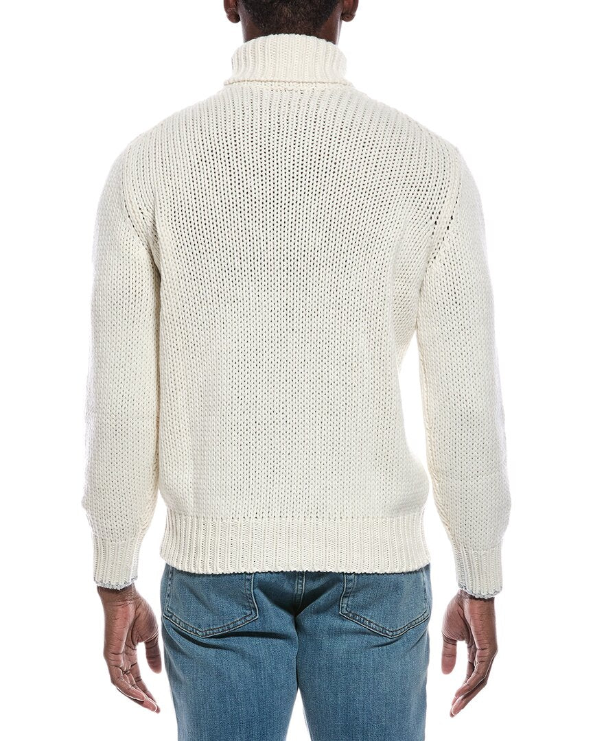 Brunello Cucinelli Cable Cashmere Turtleneck Sweater