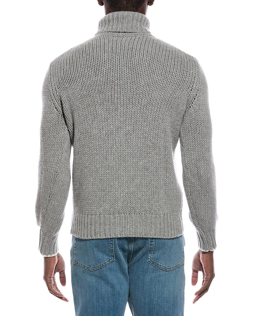 Brunello Cucinelli Cable Cashmere Turtleneck Sweater