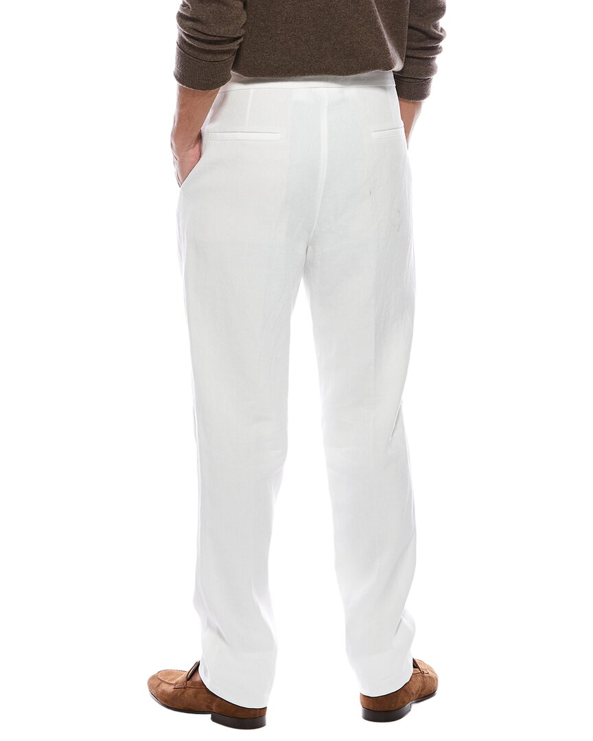 Brunello Cucinelli Pleated Leisure Fit Linen Pant