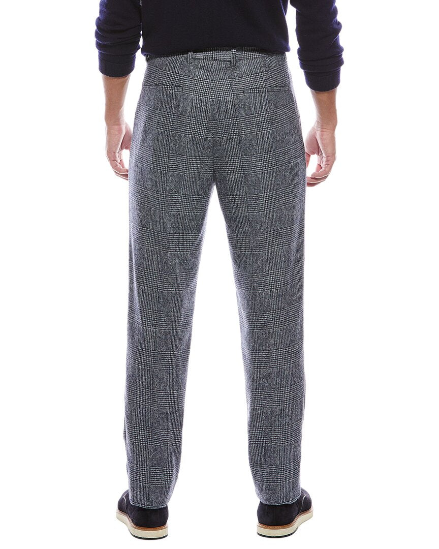 Brunello Cucinelli Pleated Leisure Fit Alpaca & Wool-Blend Pant