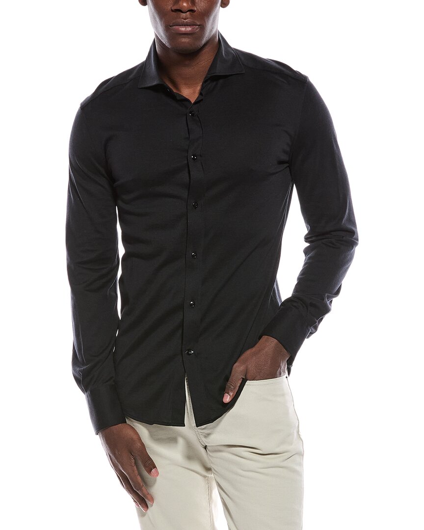Brunello Cucinelli Slim Fit Silk-Blend Shirt – Bluefly