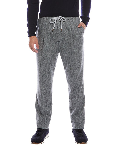 Brunello Cucinelli Pleated Leisure Fit Wool Pant – Bluefly