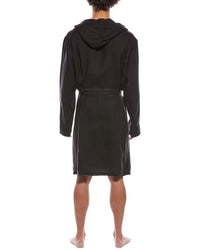 James Perse Linen Hooded Robe