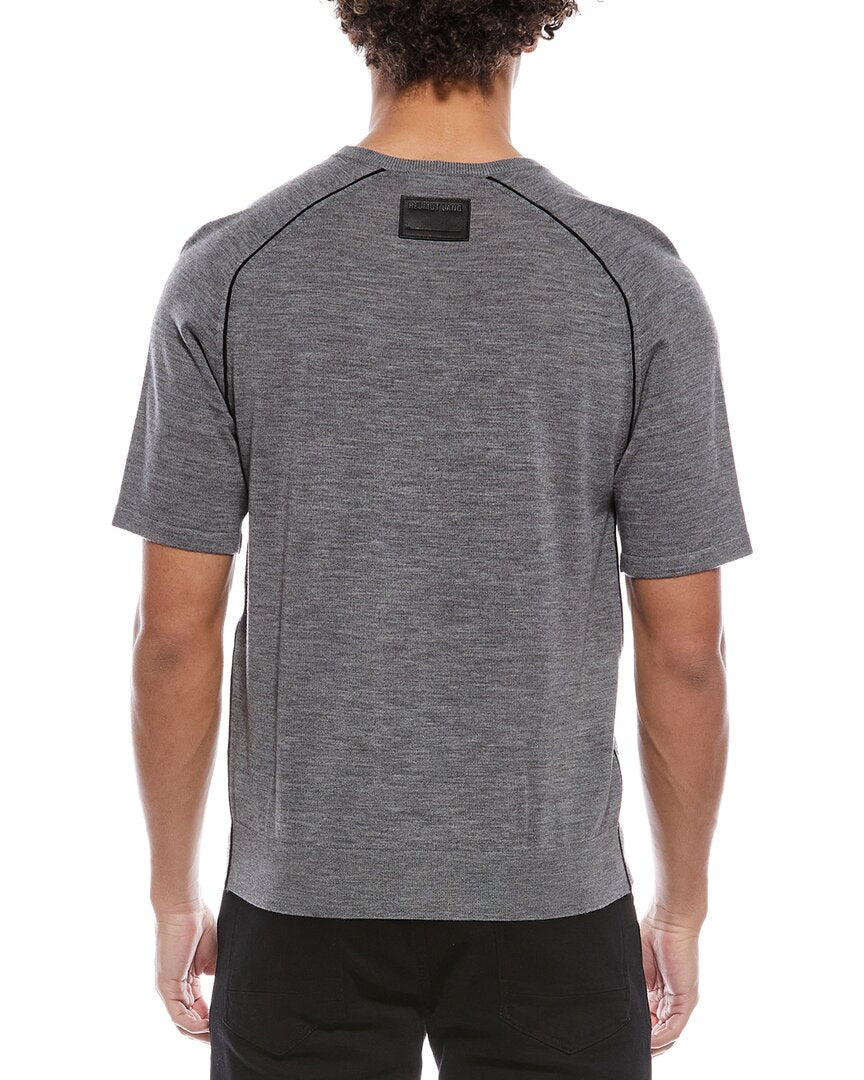 Helmut Lang Contrast Seam Wool T-Shirt