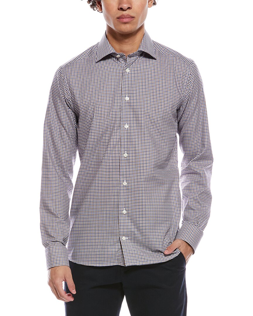 Eton Micro Check Fine Twill Slim Fit Shirt