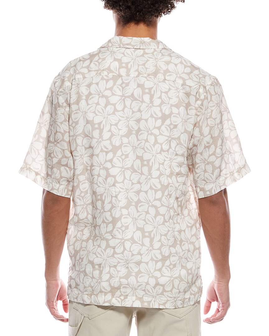 Eton Big Floral Linen Resort Shirt