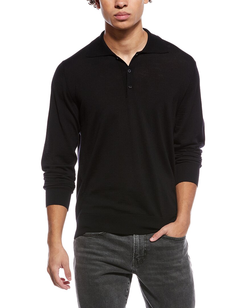 Eton Fine Knit Wool Polo Shirt