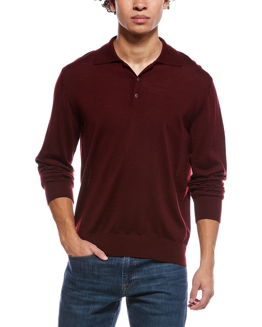Eton Fine Knit Wool Polo Shirt
