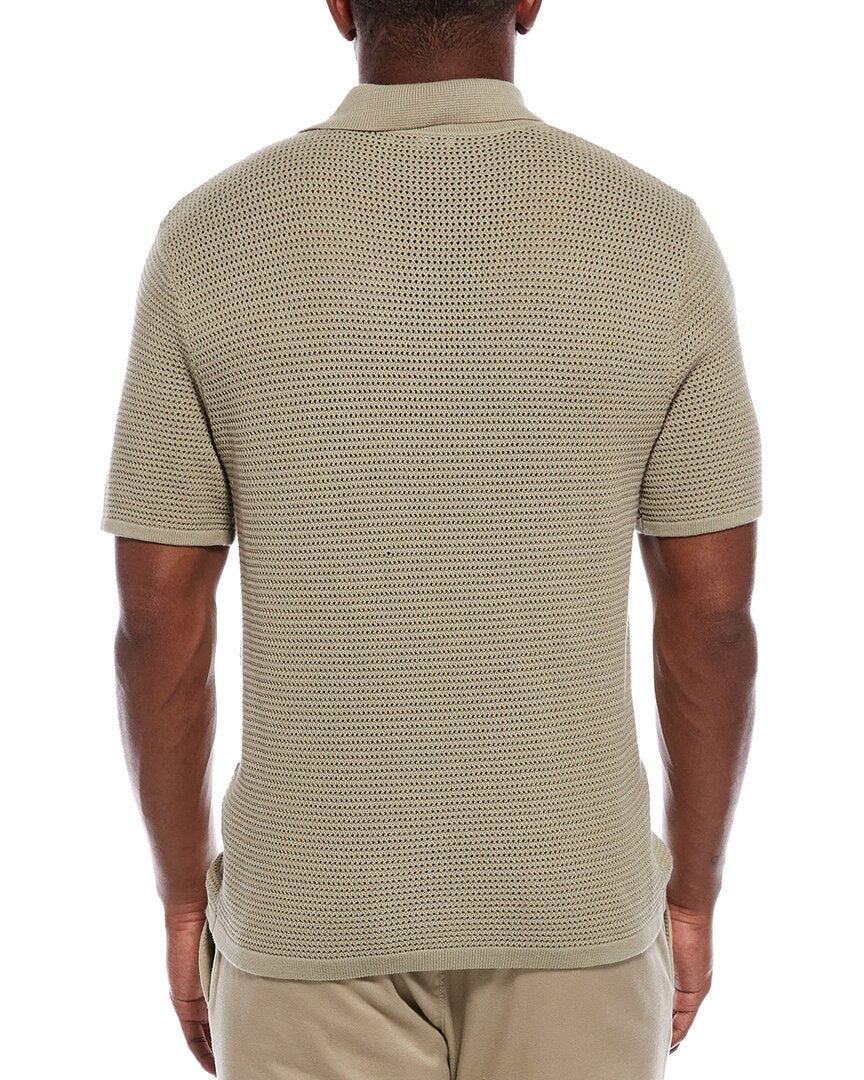 Madewell Open Stitch Button Up Polo Sweater