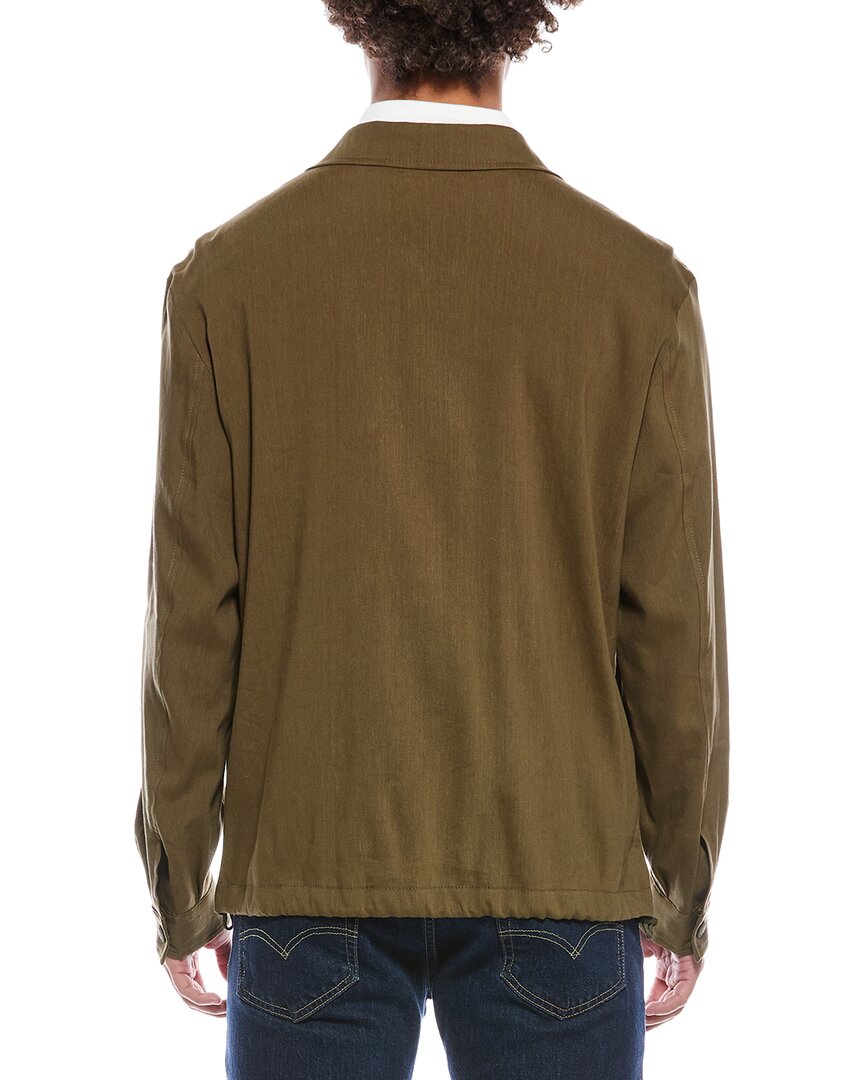 Hugo Boss Carper Zip Linen-Blend Jacket