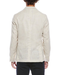 Hugo Boss Hanry Wool & Linen-Blend Slim Fit Blazer