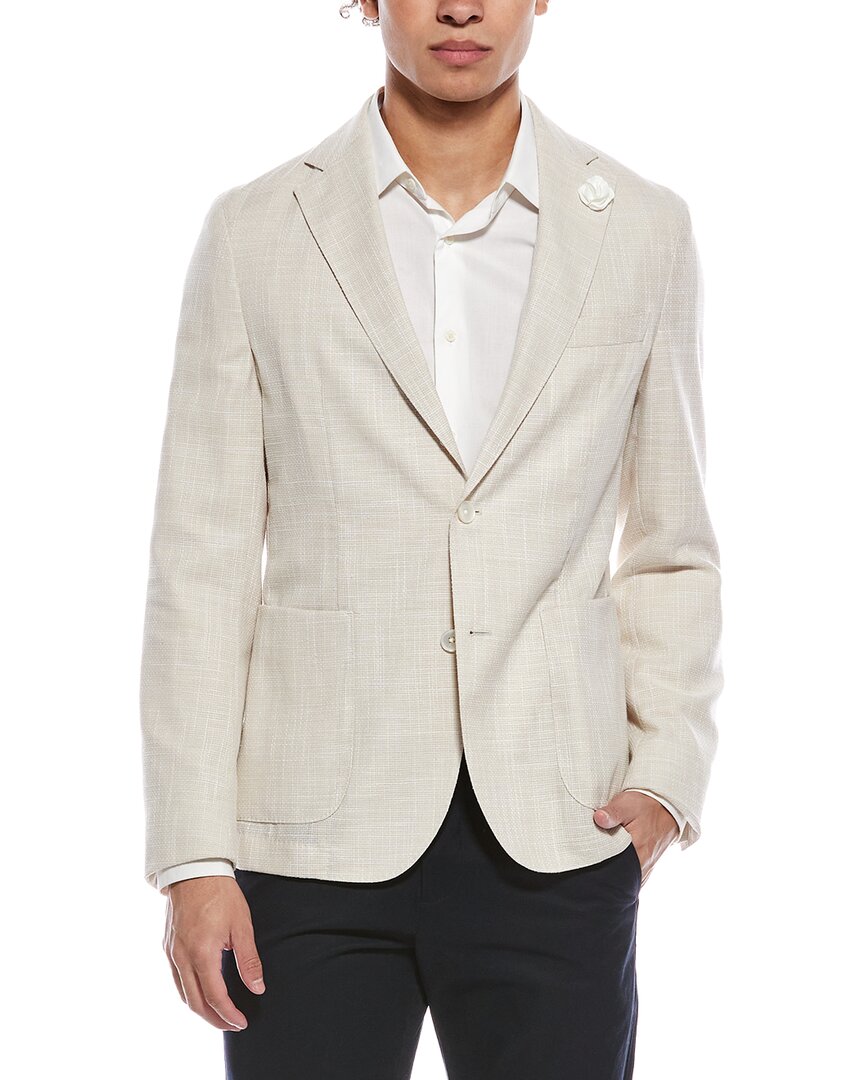 Hugo Boss Hanry Wool & Linen-Blend Slim Fit Blazer