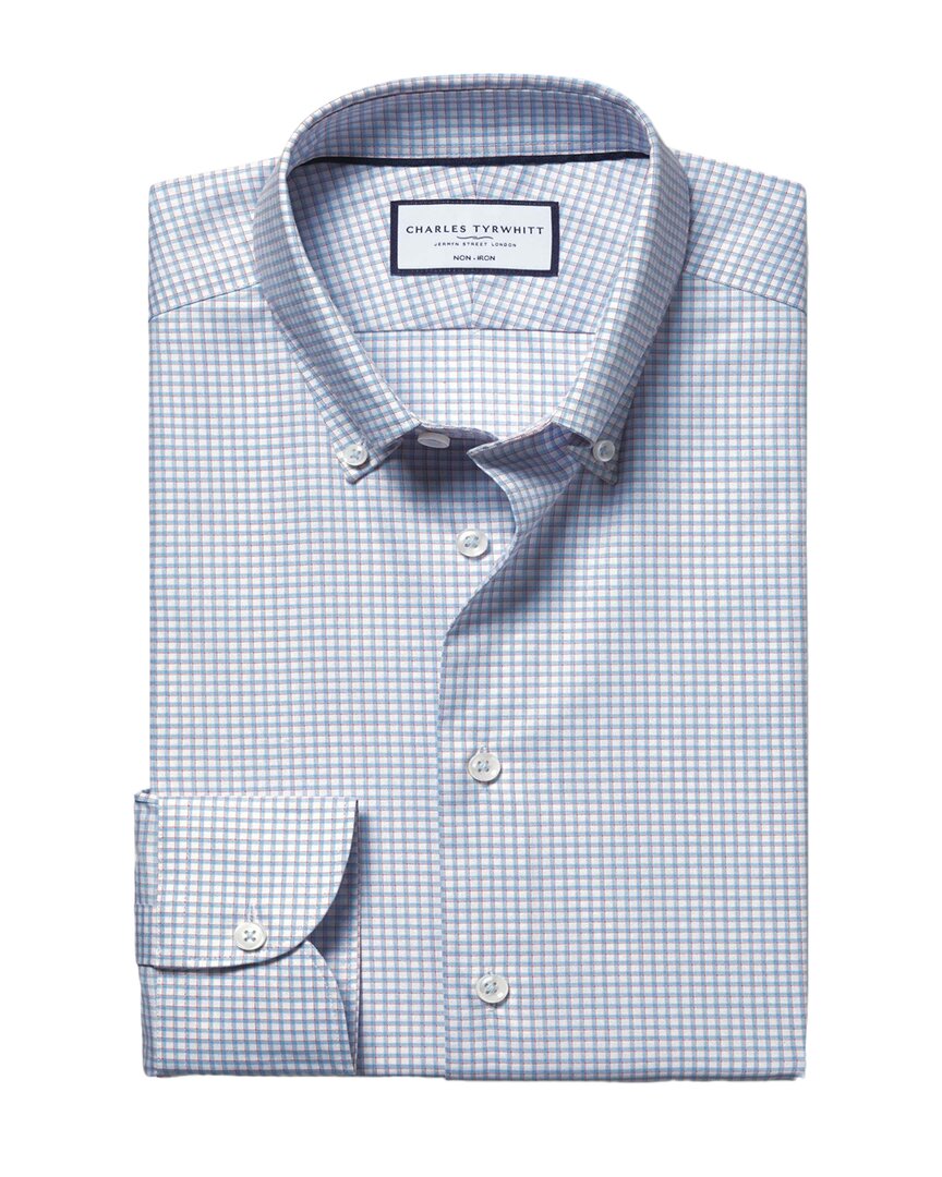 Charles Tyrwhitt Non-Iron Pinpoint Wool Oxford Shirt