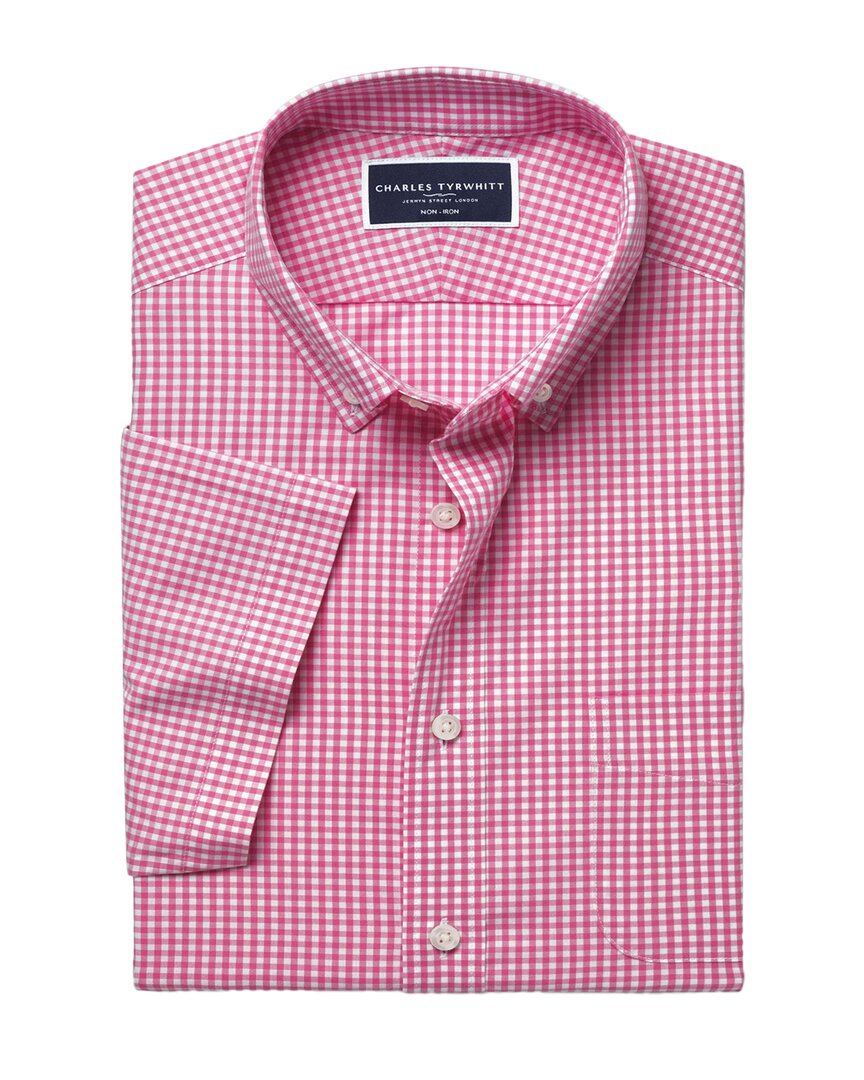Charles Tyrwhitt Non-Iron Stretch Check Wool Shirt