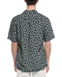 7 For All Mankind Print Linen-Blend Shirt
