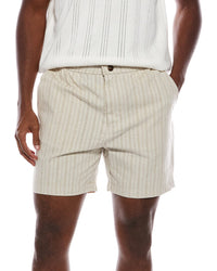 Slate & Stone Elastic Waist Easy Linen-Blend Short