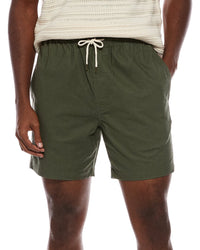 Slate & Stone Drawstring Relaxed Linen-Blend Short