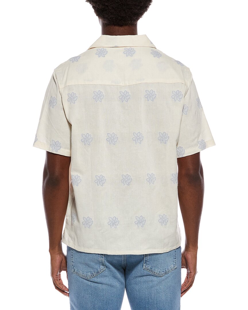 Slate & Stone Embroidered Weave Floral Shirt