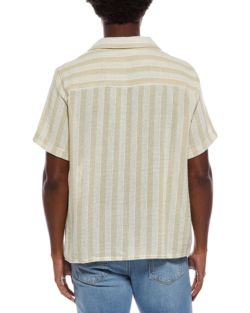 Slate & Stone Camp Collar Textured Weave Shirt