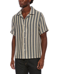 Slate & Stone Camp Collar Textured Weave Shirt