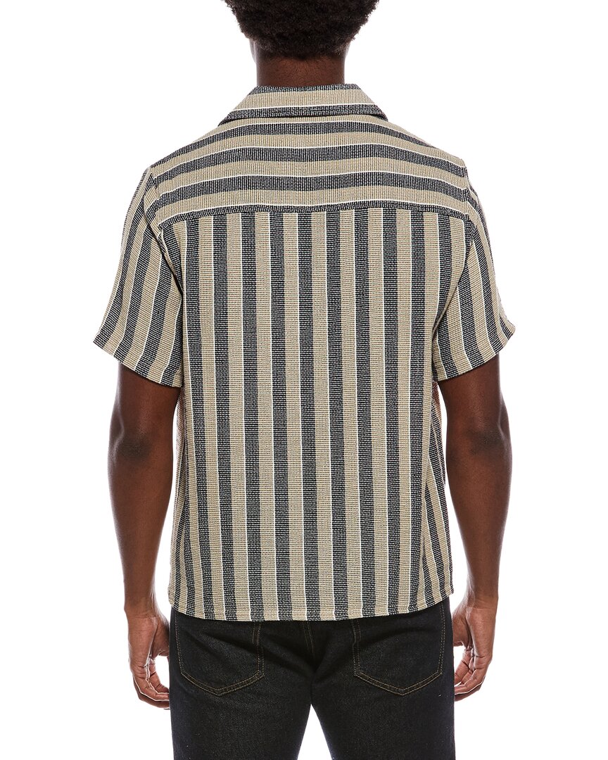 Slate & Stone Camp Collar Textured Weave Shirt