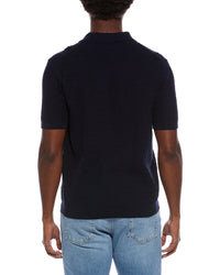 Slate & Stone Wave Knit Polo Sweater