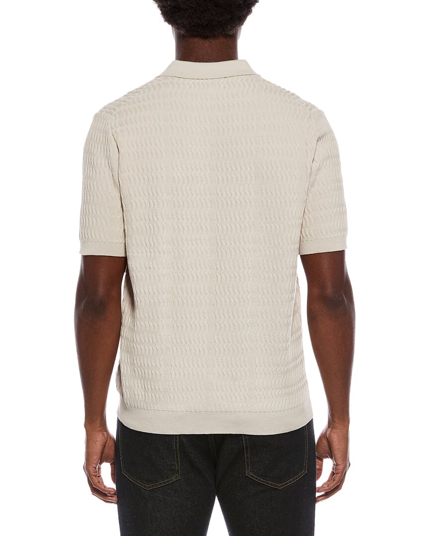 Slate & Stone Wave Knit Polo Sweater