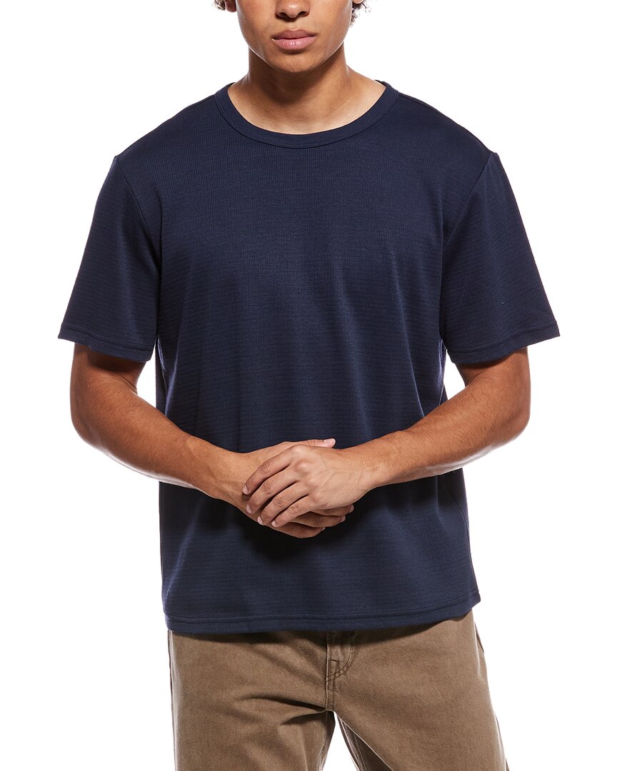 Slate & Stone Slate & Stone Crochet Knit Stripe T-Shirt
