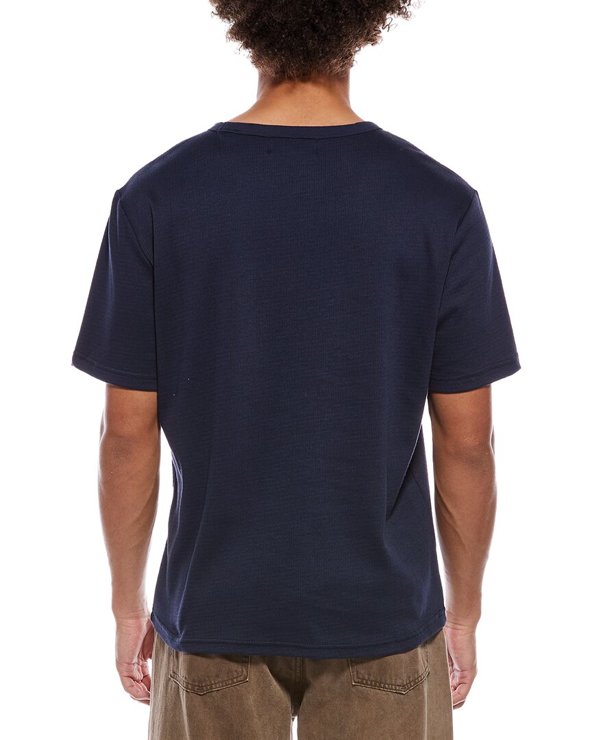 Slate & Stone Slate & Stone Crochet Knit Stripe T-Shirt