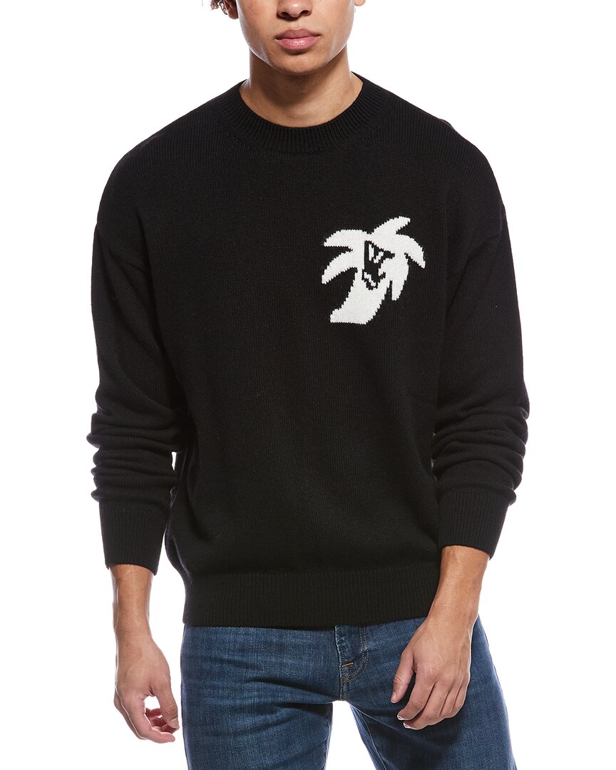 Palm Angels Wool & Cashmere-Blend Crewneck Sweater