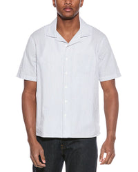 Onia Knit Camp Shirt Blue