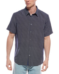 Report Collection Geo Print Shirt Blue